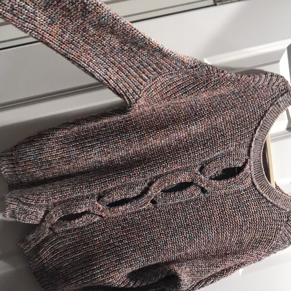 Express Cable Knit Split Back Sweater - Small Nwot - image 6